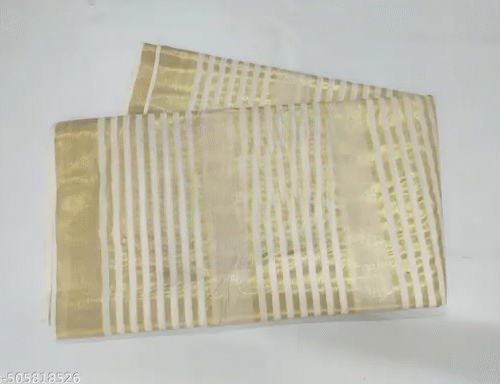 golden tissue saree 6.25 m