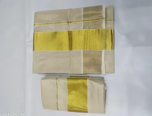 3x3 golden tissue set mundu 2/2.80