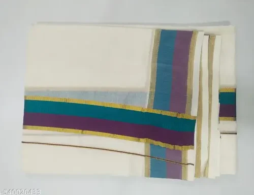 3x3 gold with double colour grey dhoti 2 meter